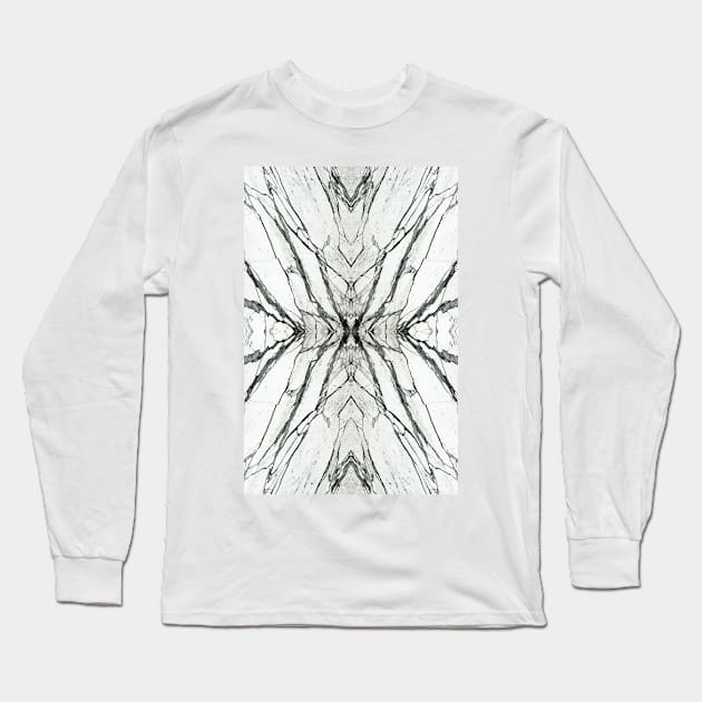 White marble butterfly phone case Long Sleeve T-Shirt by mikath